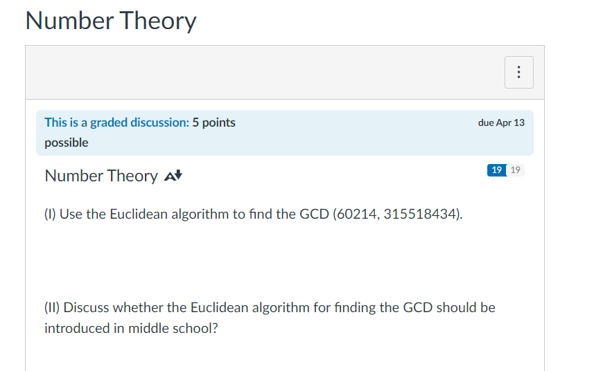 I need help with this number theory Number Theory