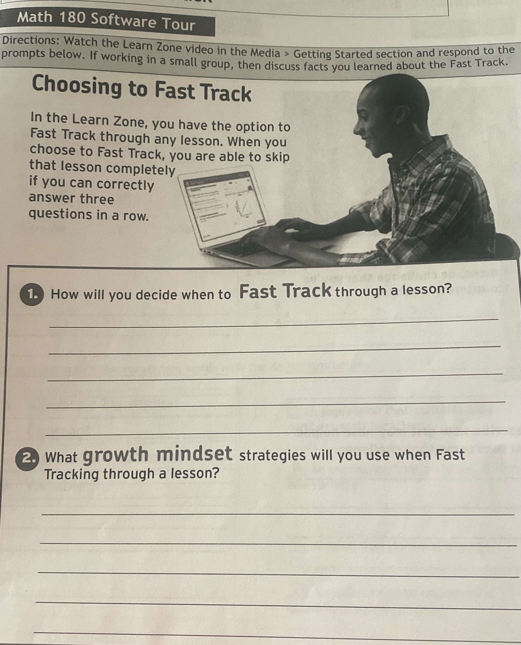 Math 180 Software Tour Directions: Watch the