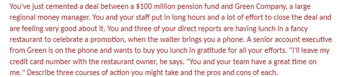 You've just cemented a deal between a $100