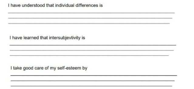 I have understood that individual differences is