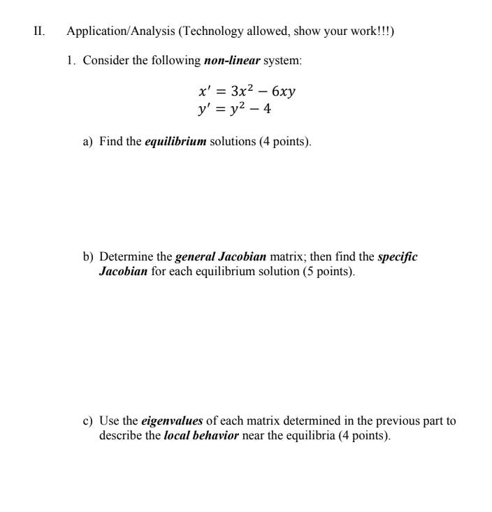 \f2. Solve the following 2M order equation, using
