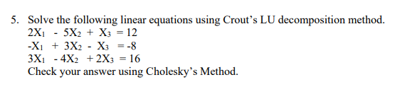 solve the following problems. Show your solution