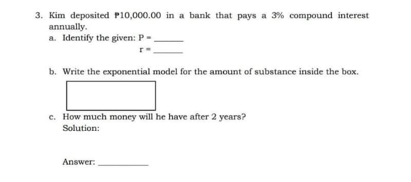 Read and understand the situation below, and make