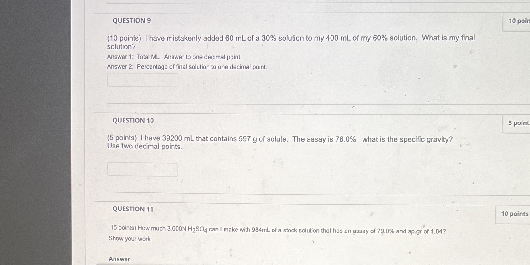 Question 9, 10,11 QUESTION 9 10 poin (10 points)