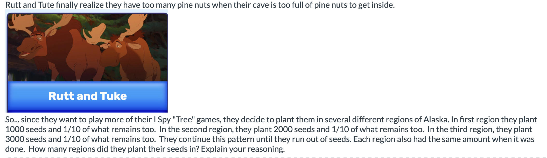 Rutt and Tute nally realize they have too many