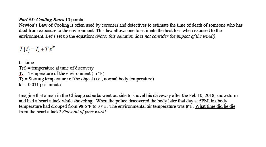 Hi this is all context! Part #5: Cooling Rates 10