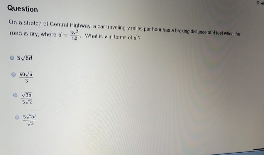 Help please Question On a stretch of Central