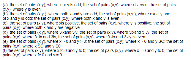 9- (Problem 45 on page 617 from Rosen) Which of