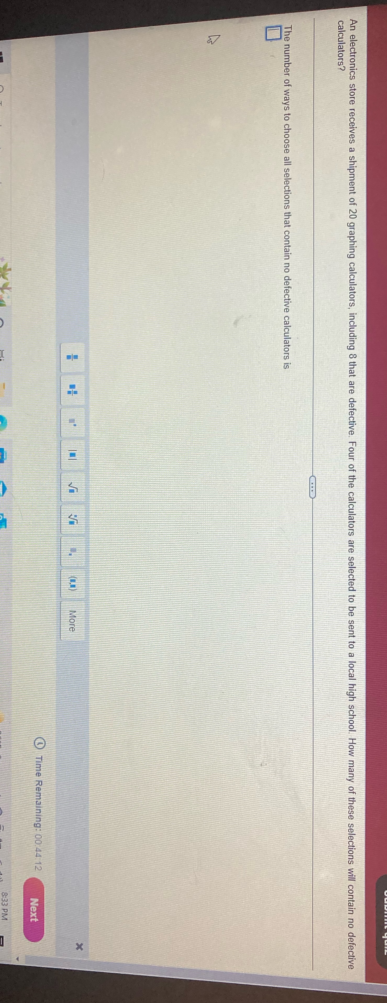 An electronics store receives a shipment of 20