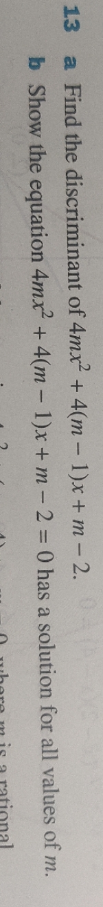 please help me with this. math mathods. 13 a Find