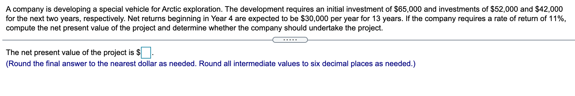 A company is developing a special vehicle for