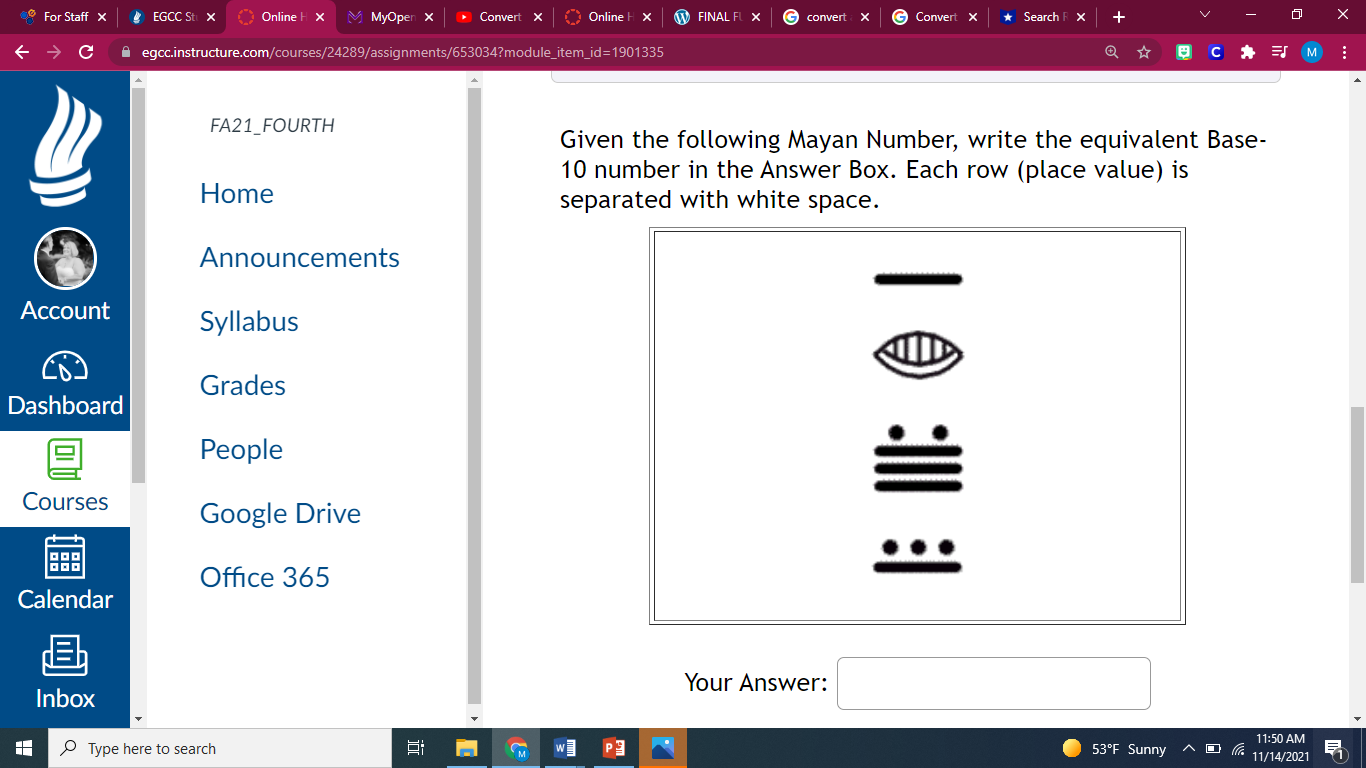 For Staff X EGCC St X Online H X MyOpen X Convert