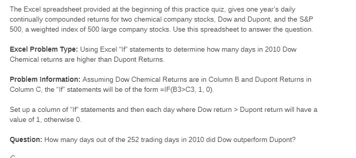 The Excel spreadsheet provided at the beginning