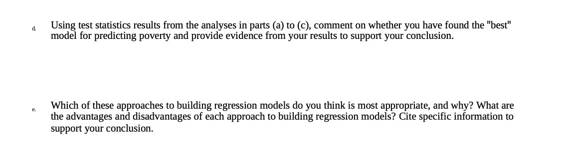 Using test statistics results from the analyses