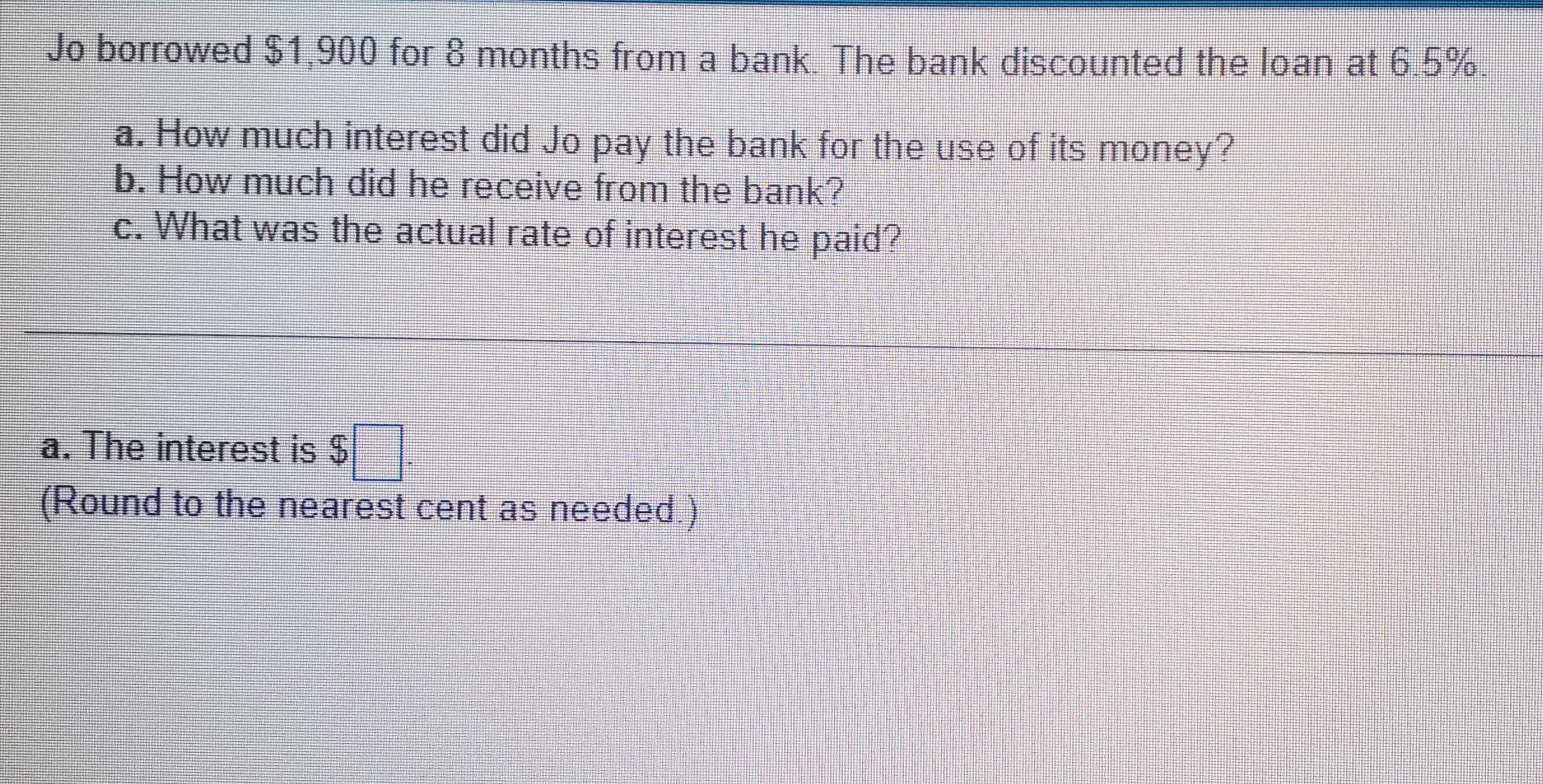 A partial payment is made on the date indicated.