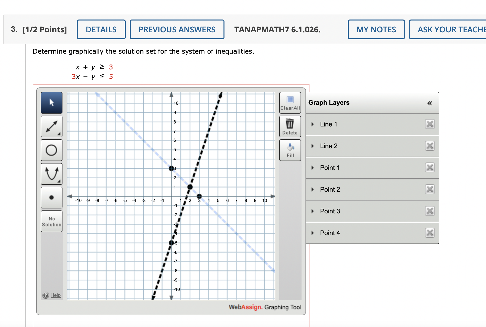 3. [1/2 Points] DETAILS PREVIOUS ANSWERS