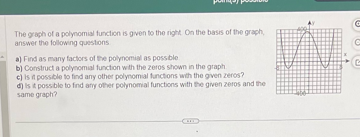 How do I answer this? Ay The graph of a