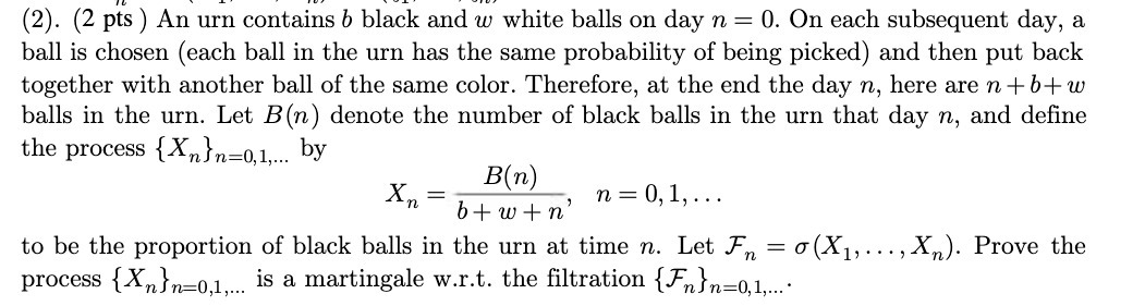 pp. ball is chosen (each ball in the urn has the