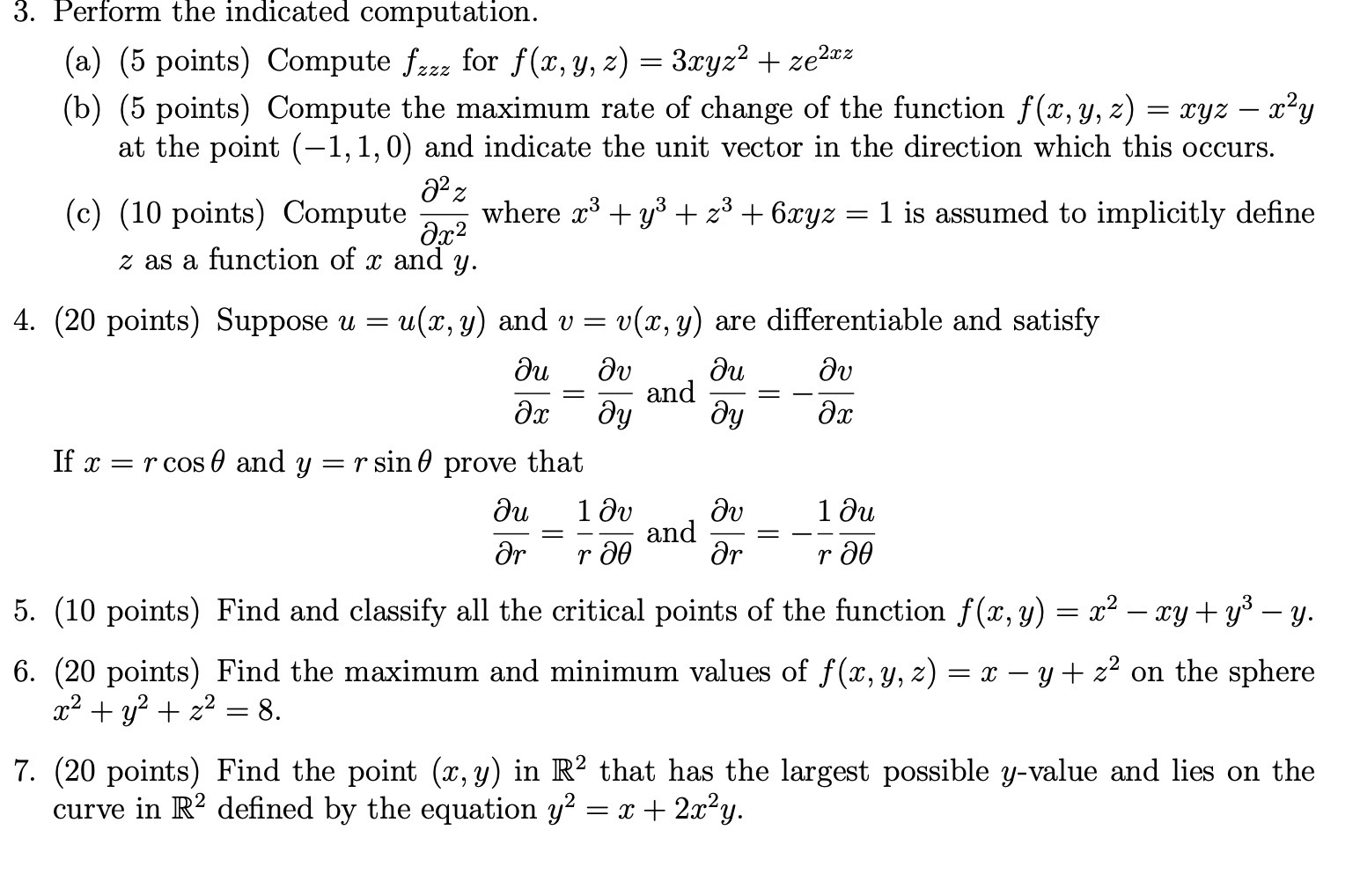 3 . Perform the indicated computation. (a) (5