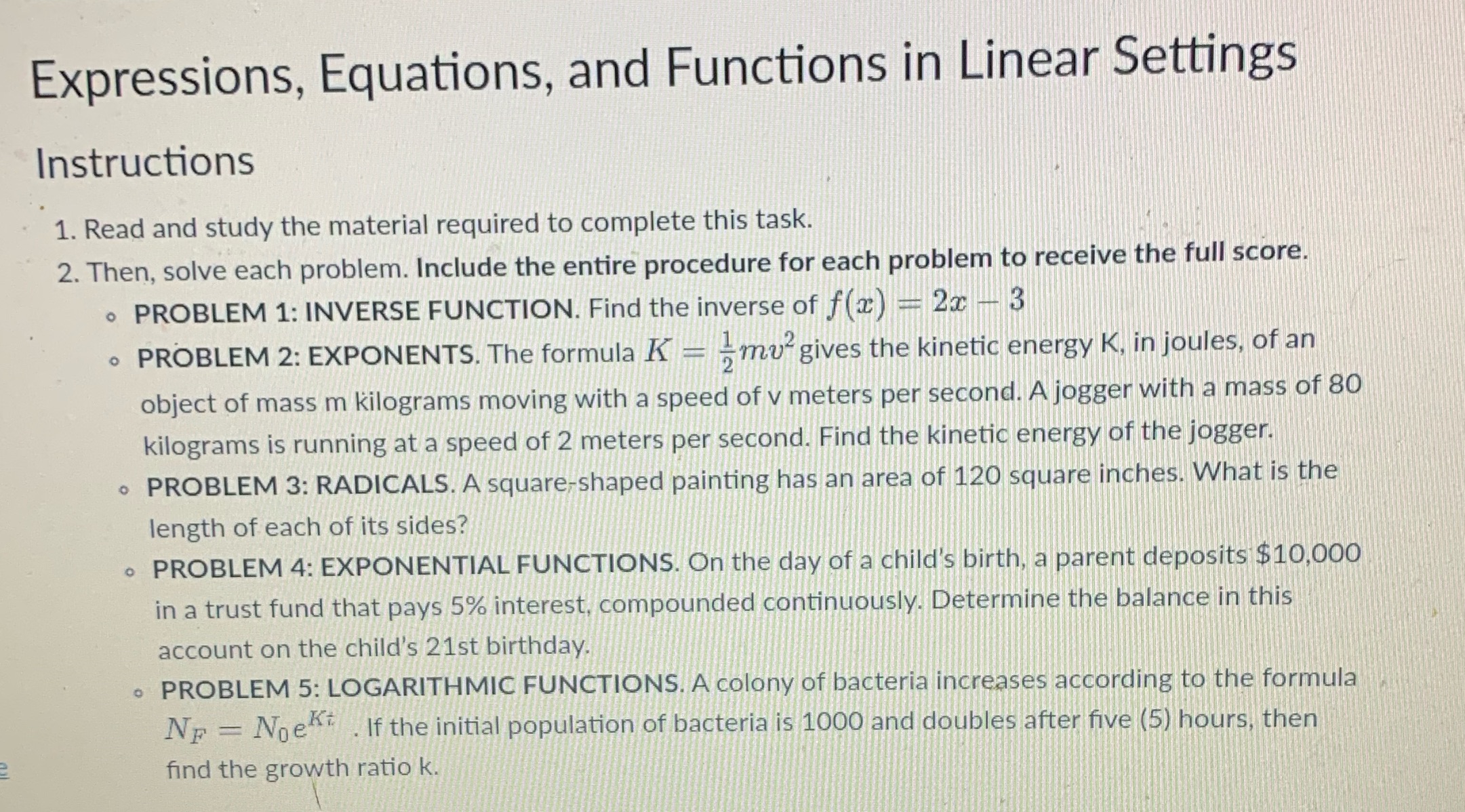 I need help with my assignment Expressions,
