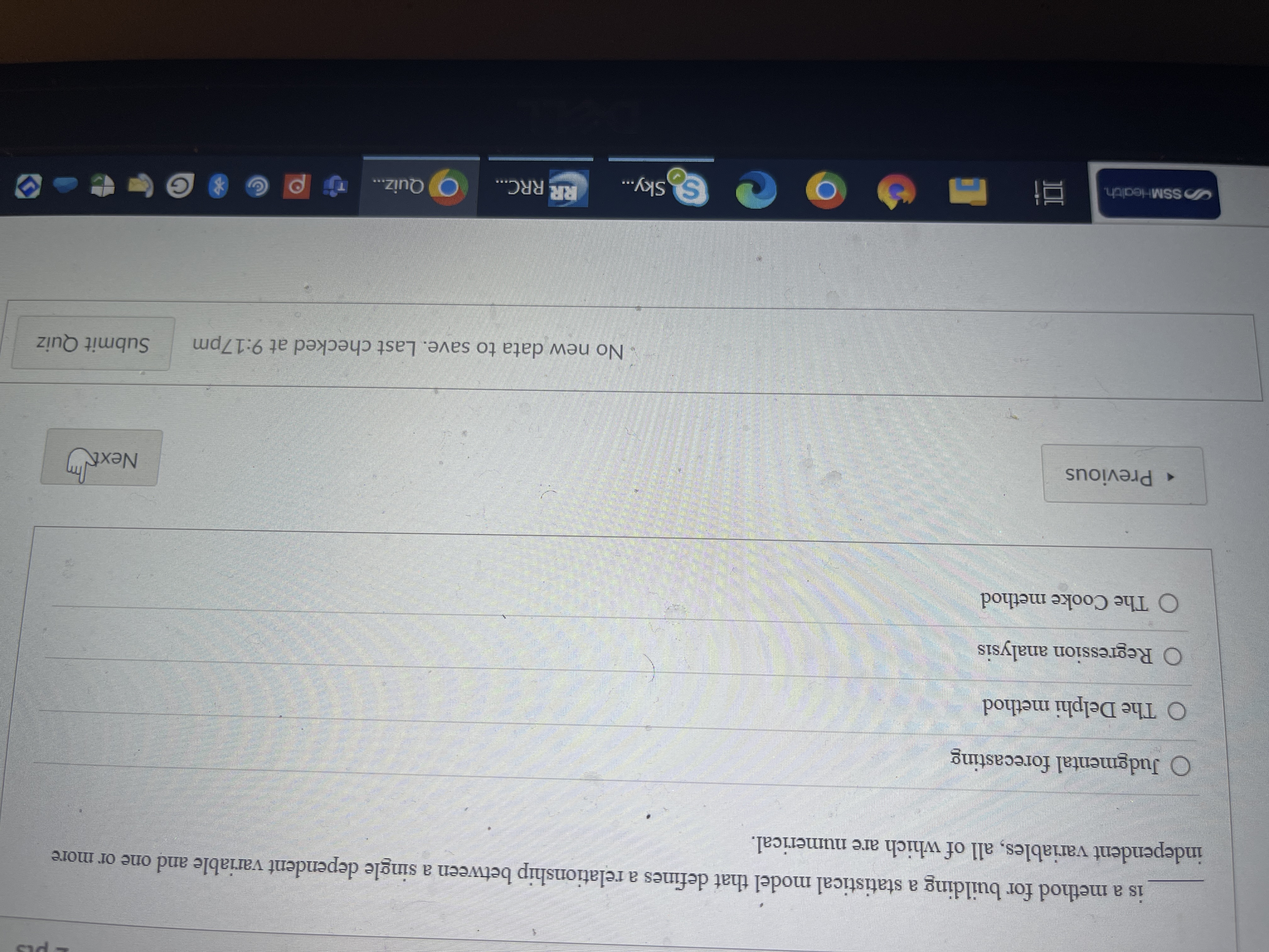 is a method for building a statistical model that