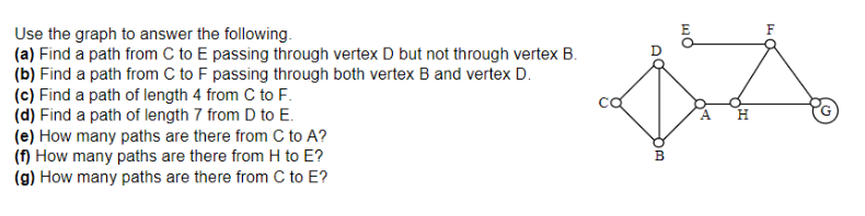 Use the graph to answer the following. (a) Find a