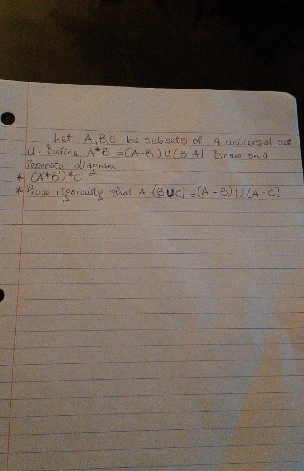 step by step solution Let A, BC be subsets of a