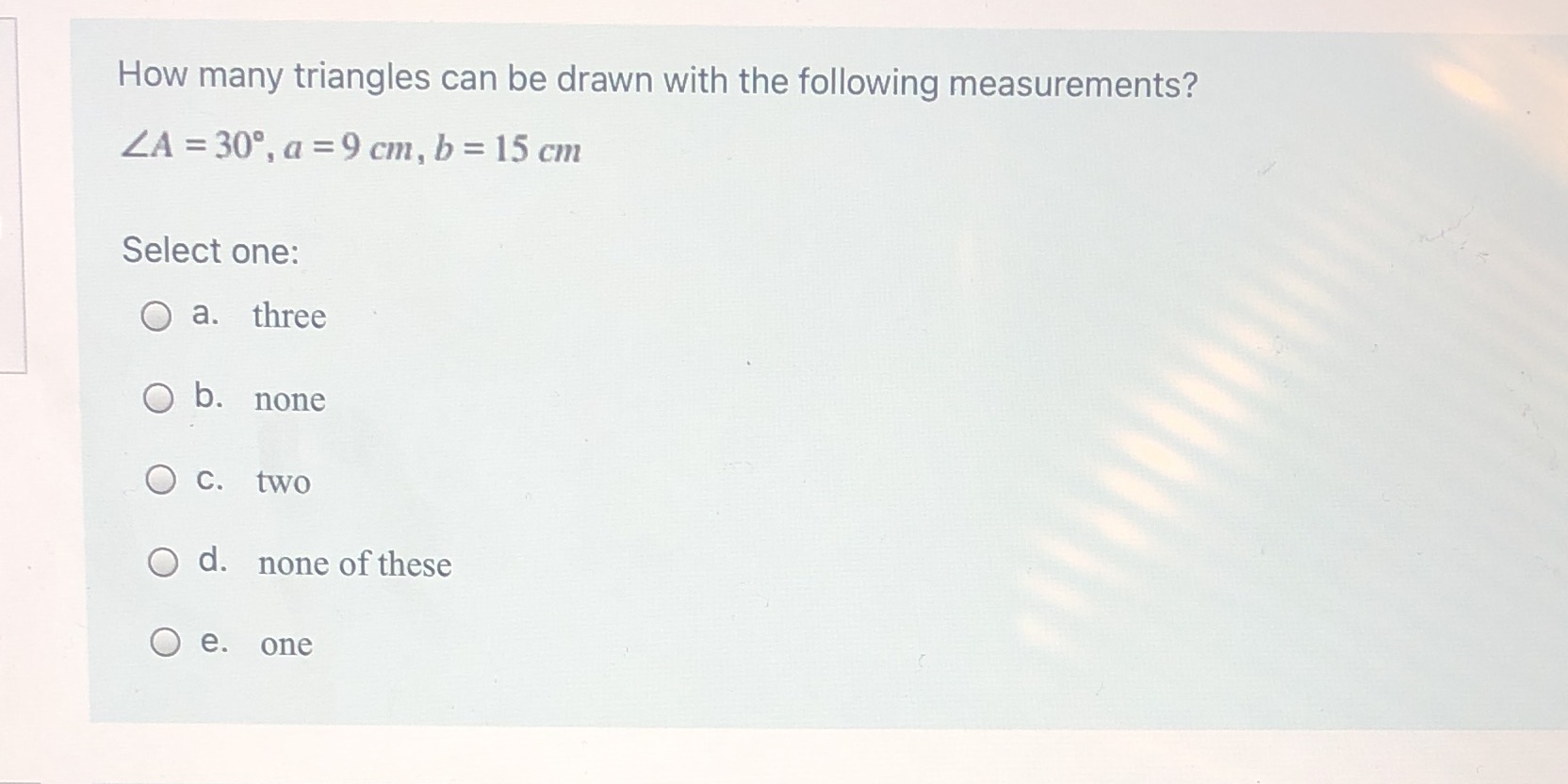 I need help! How many triangles can be drawn with