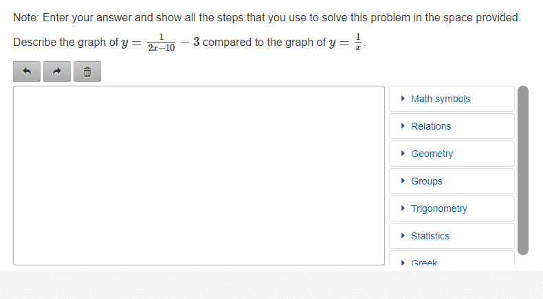 Note: Enter your answer and show all the steps