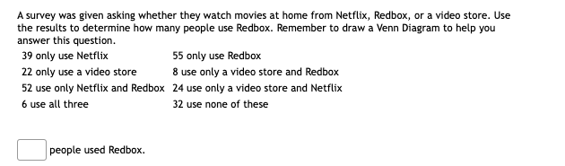 A survey was given asking whether they watch