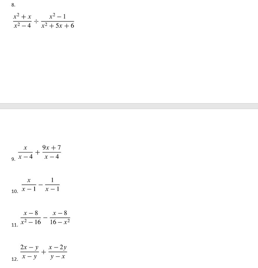 Find all the numbers for which the rational