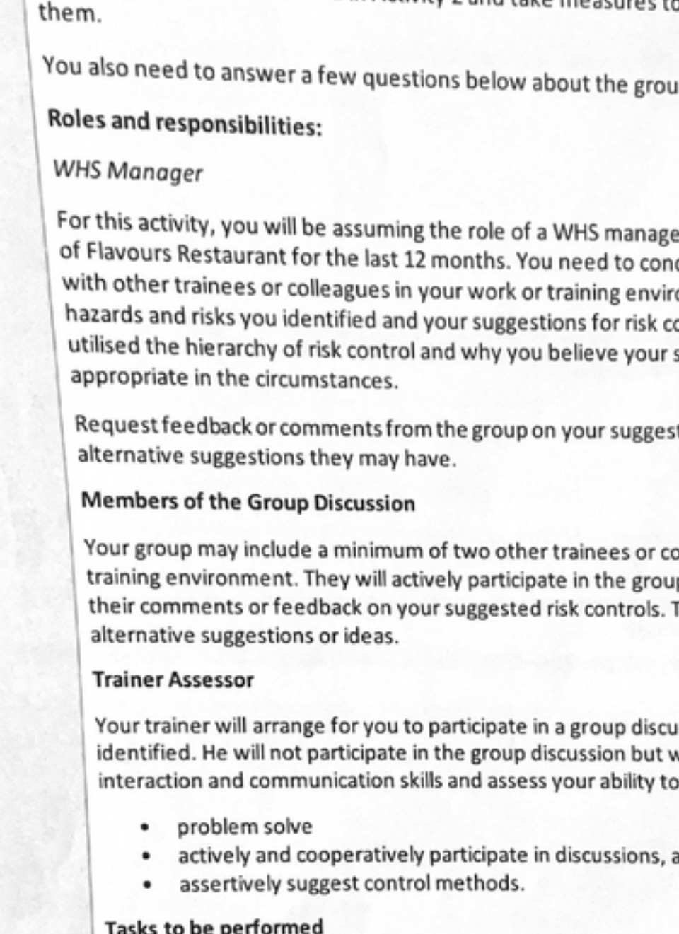 them. You also need to answer a few questions