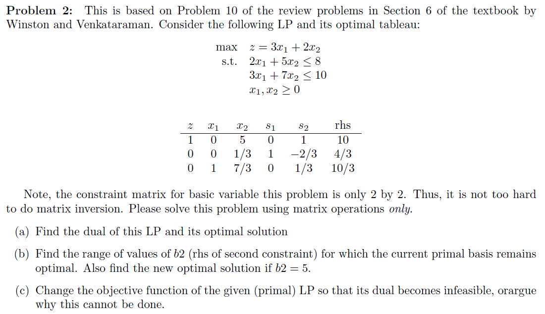 Problem 2: This is based on Problem 10 of the