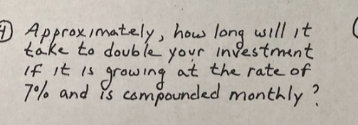 question in box Approximately, how long will It