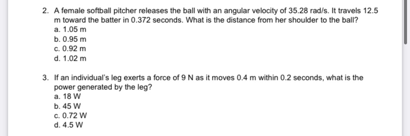 Kin 430 Practice Exam Multiple Choice 1. A