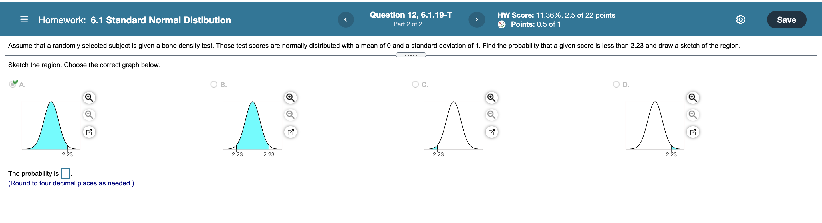 =Homework: 6.1 Standard Normal Distibution