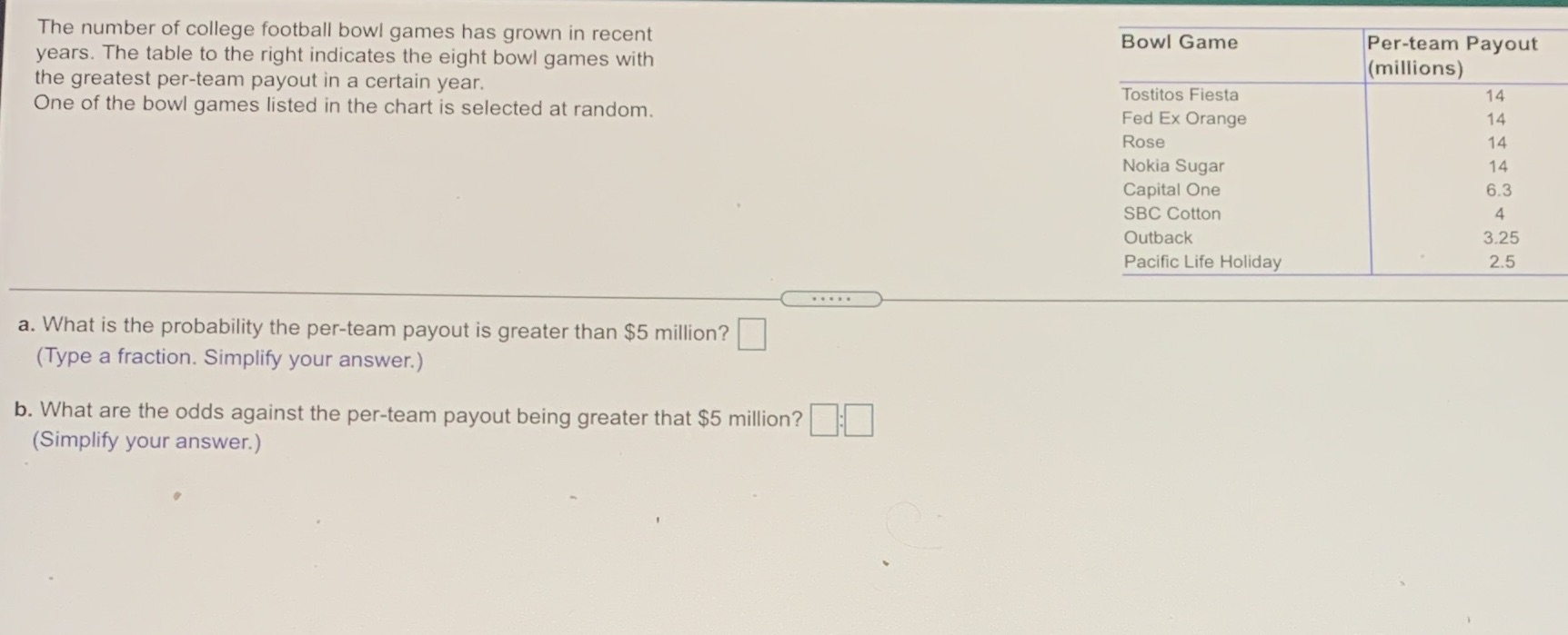 The number of college football bowl games has