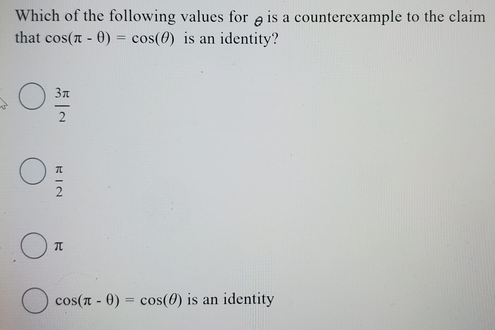 Which of the values in the general logarithmic