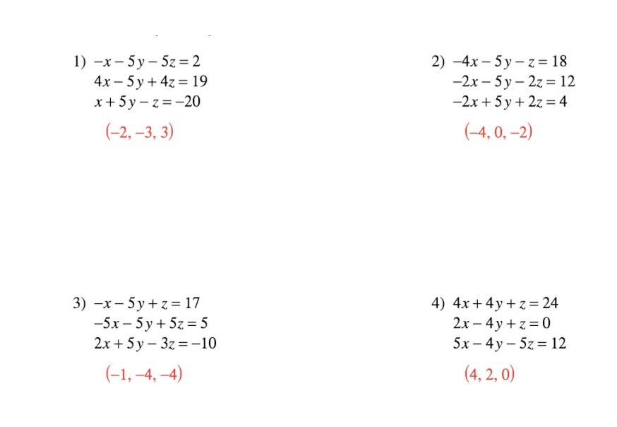 Could you solve this IN INVERSE MATRIX method 1)