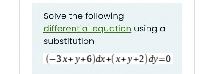 Answer asap 1 Solve the following differential