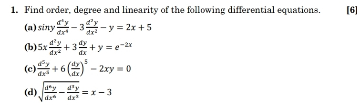 East west University 1. Find order, degree and