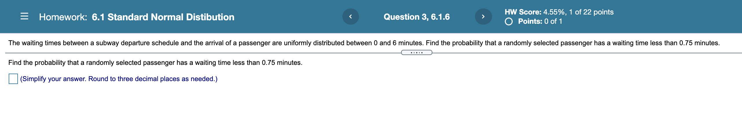 = Homework: 6.1 Standard Normal Distibution
