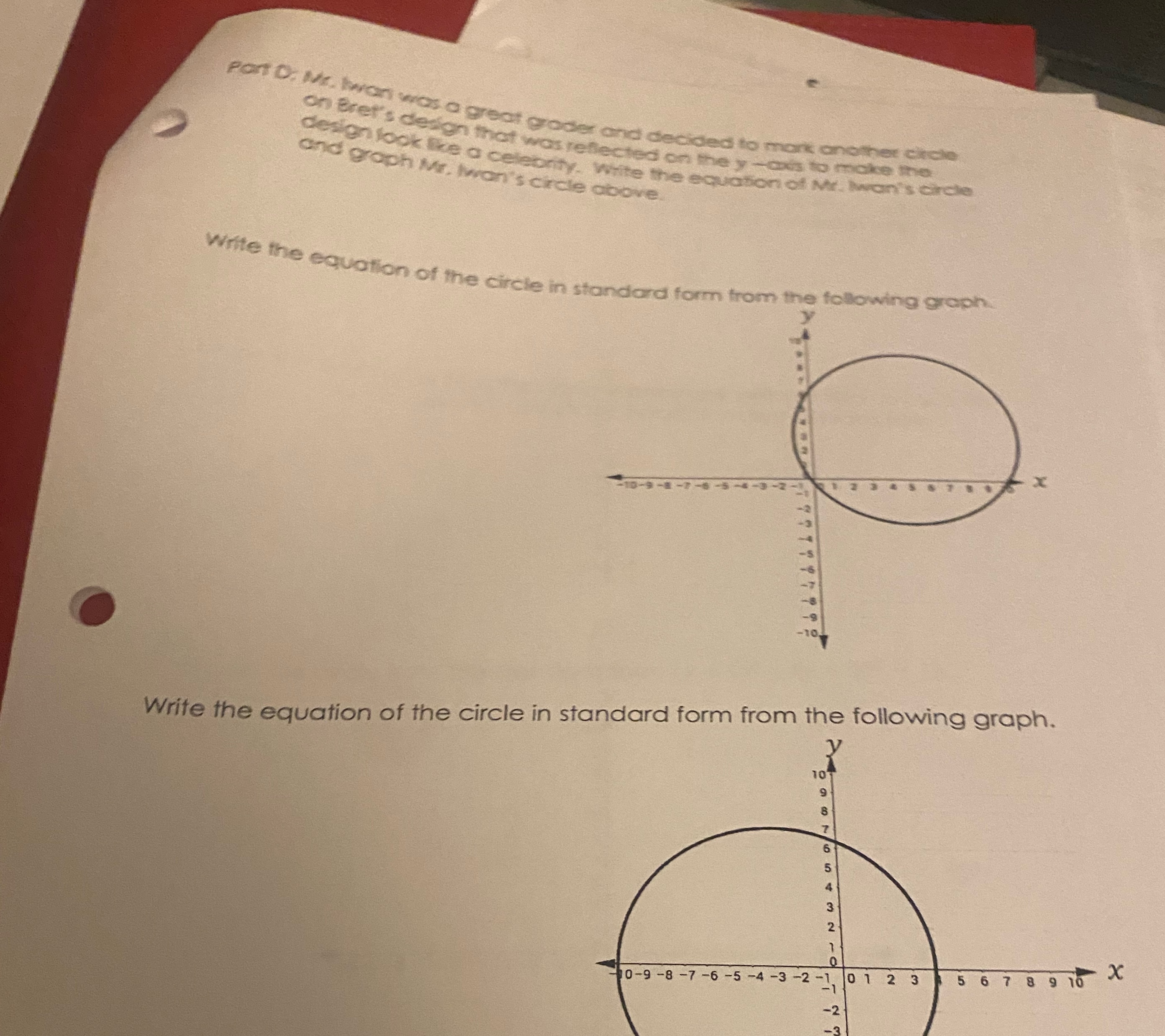 part D: Mr. twan was a great prader and decided