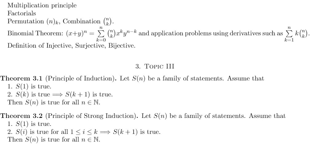 Multiplication principle Factorials Permutation