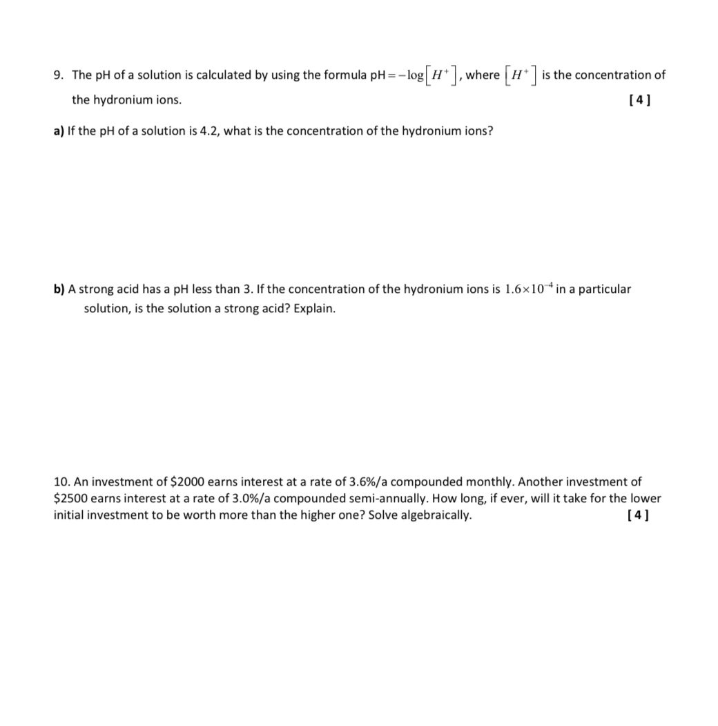 Advance function 9,10 with full answer and