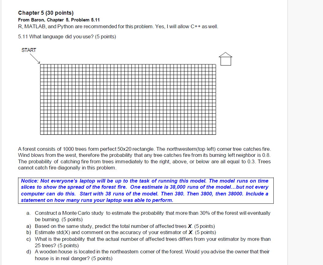 Chapter 5 (30 points) From Baron, Chapter 5,
