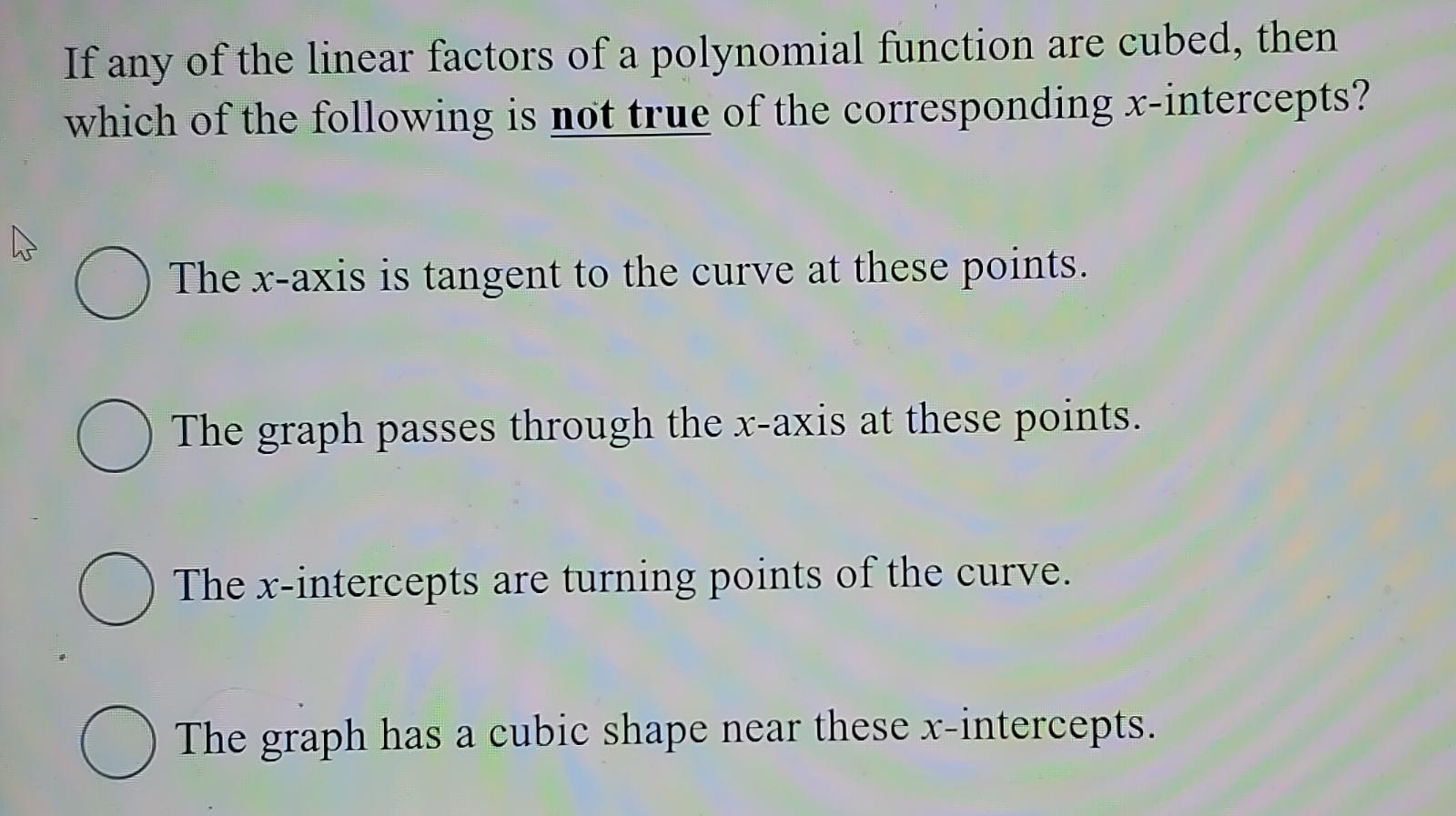 If any of the linear factors of a polynomial