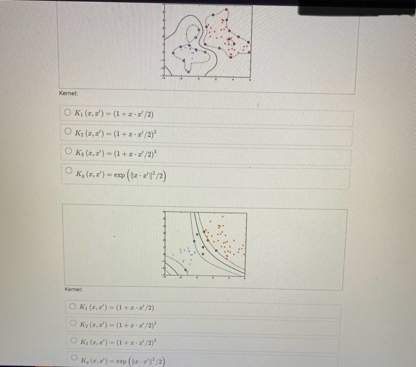 (2) Now we use kernel methods to classify a