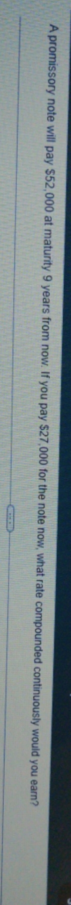this is the question A promissory note will pay