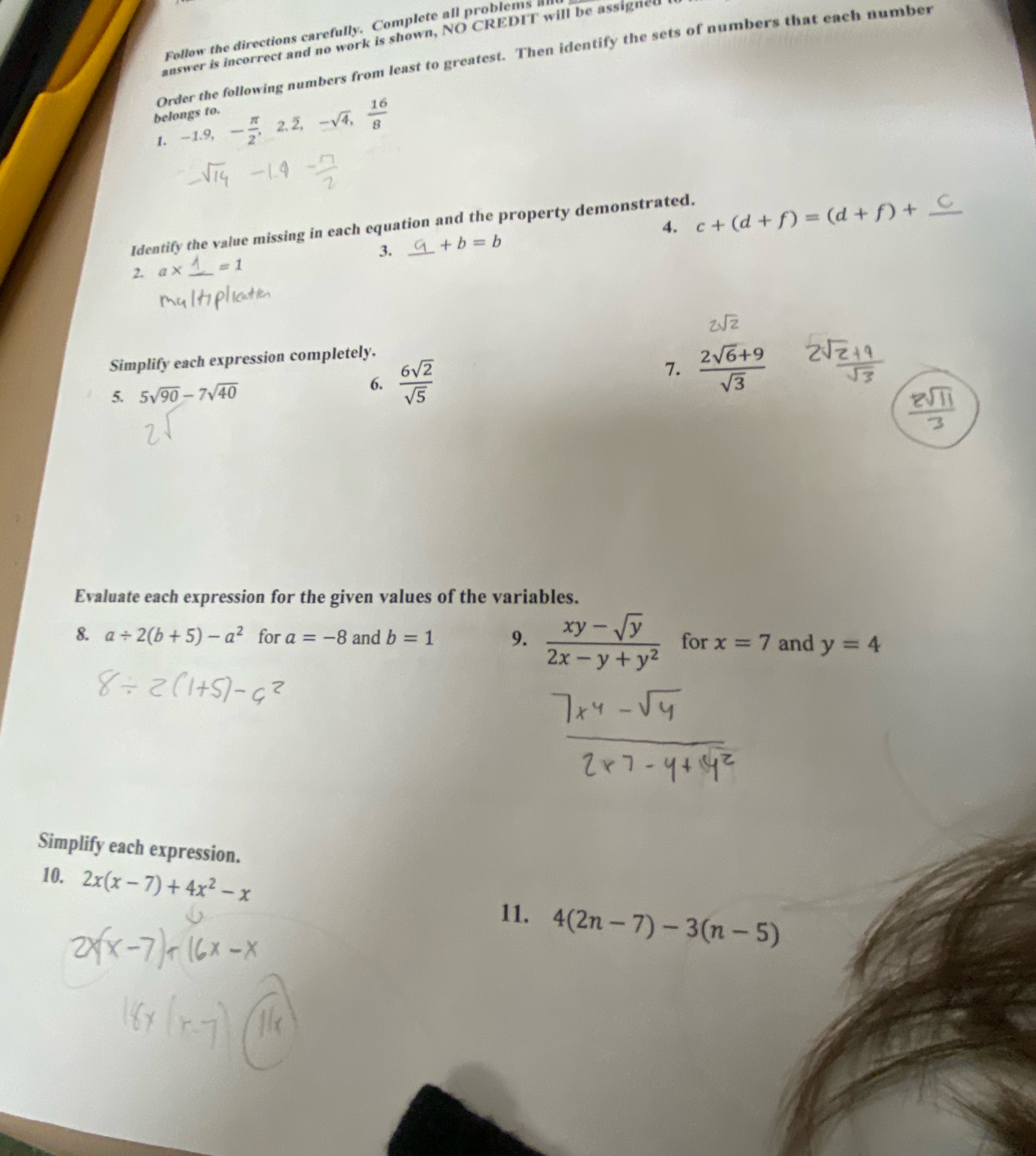 please be fast thank you :) Follow the directions